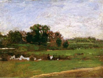 メドウズの習作 グロスター ニュージャージー州 リアリズムの風景 トーマス・イーキンス Oil Paintings